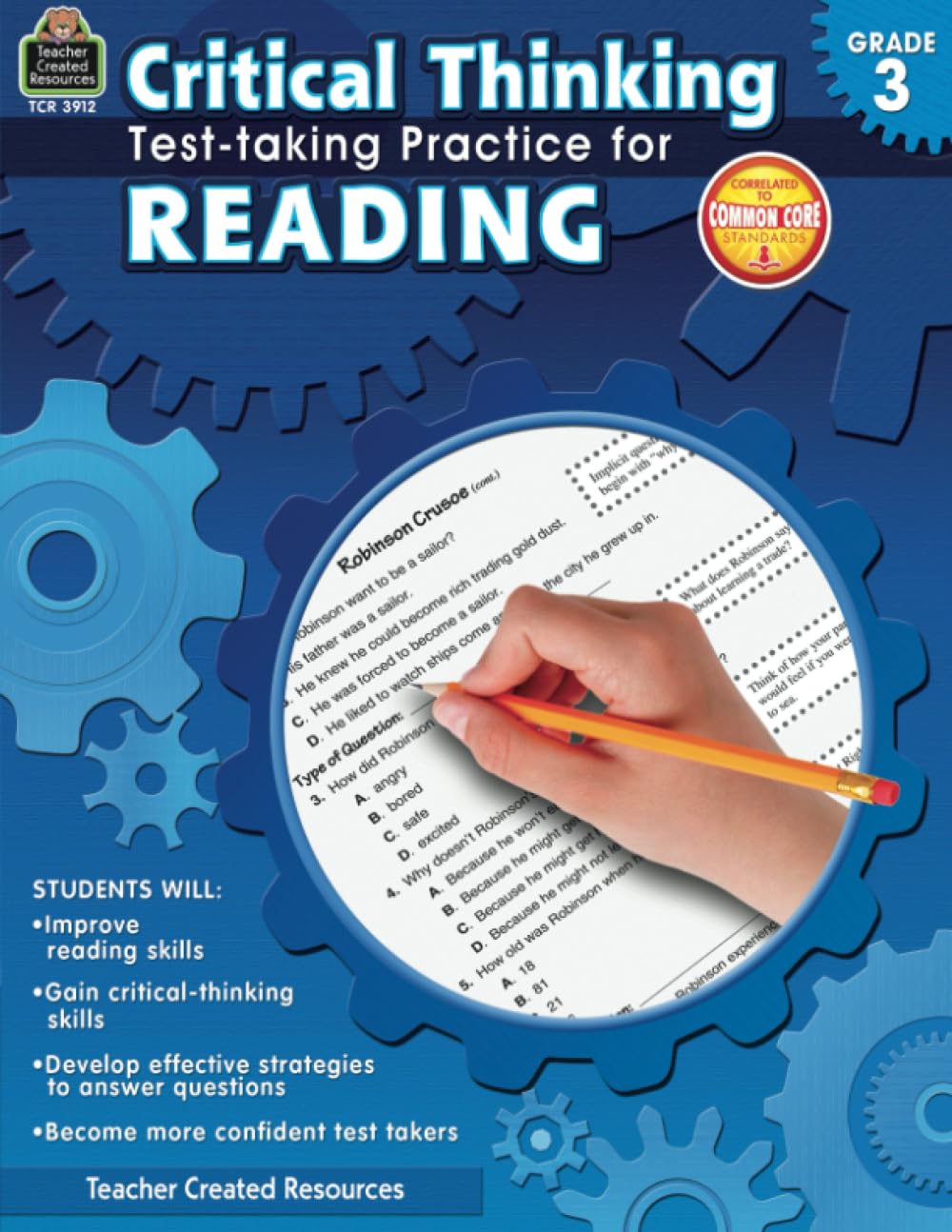 Critical Thinking- Test-Taking Practice For Reading - Grade 3