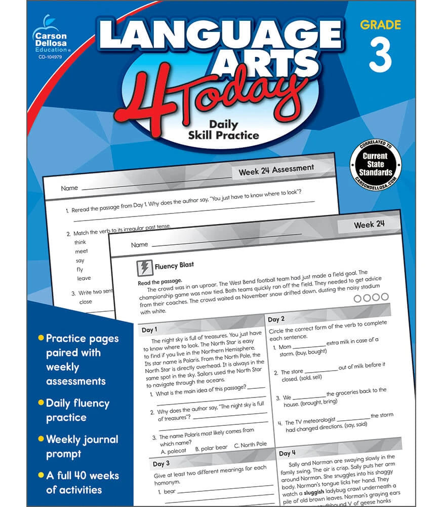 Common Core Language Arts 4 Today - Grade 3