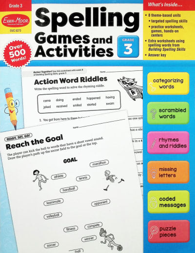 Spelling -Games And Activities Grade 3