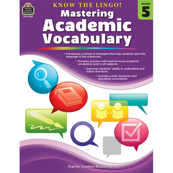 Mastering Academic Vocabulary -Grade 5