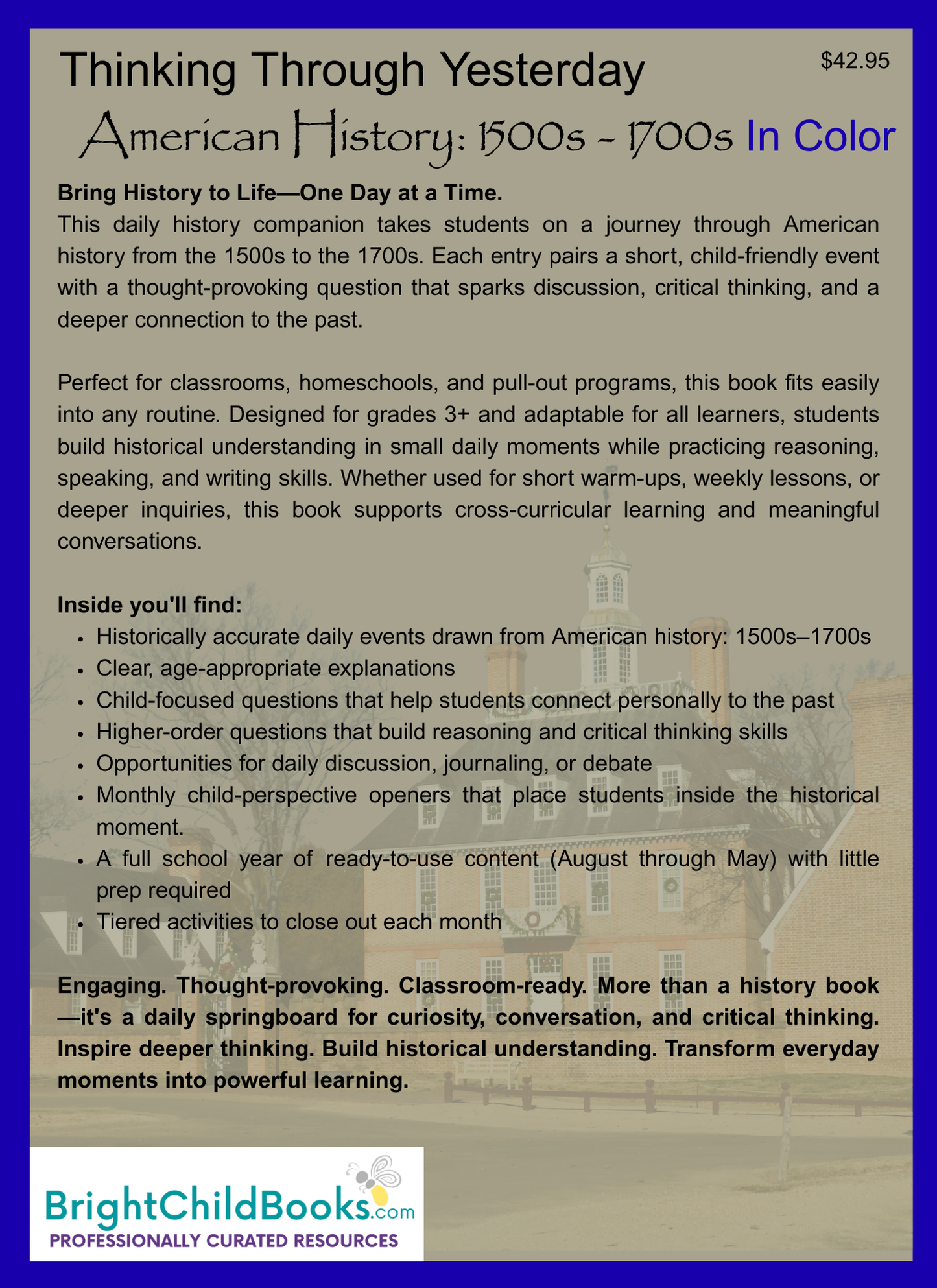 American History: 1500s-1700s In Color!