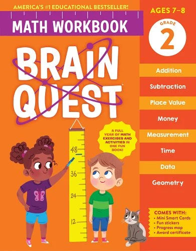 Brain Quest Math Workbook - Grade 2 - Ages 7-8