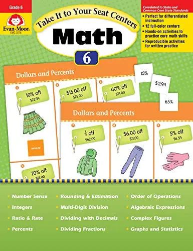 Take It To Your Seat Math - 6