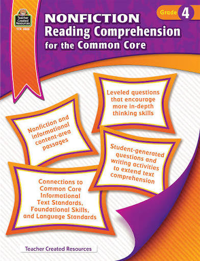 Nonfiction Reading Comprehension For The Common Core - Grade 4