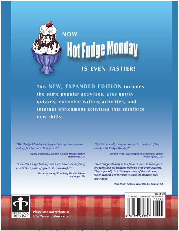 Hot Fudge Monday (Creative Writing Activities)