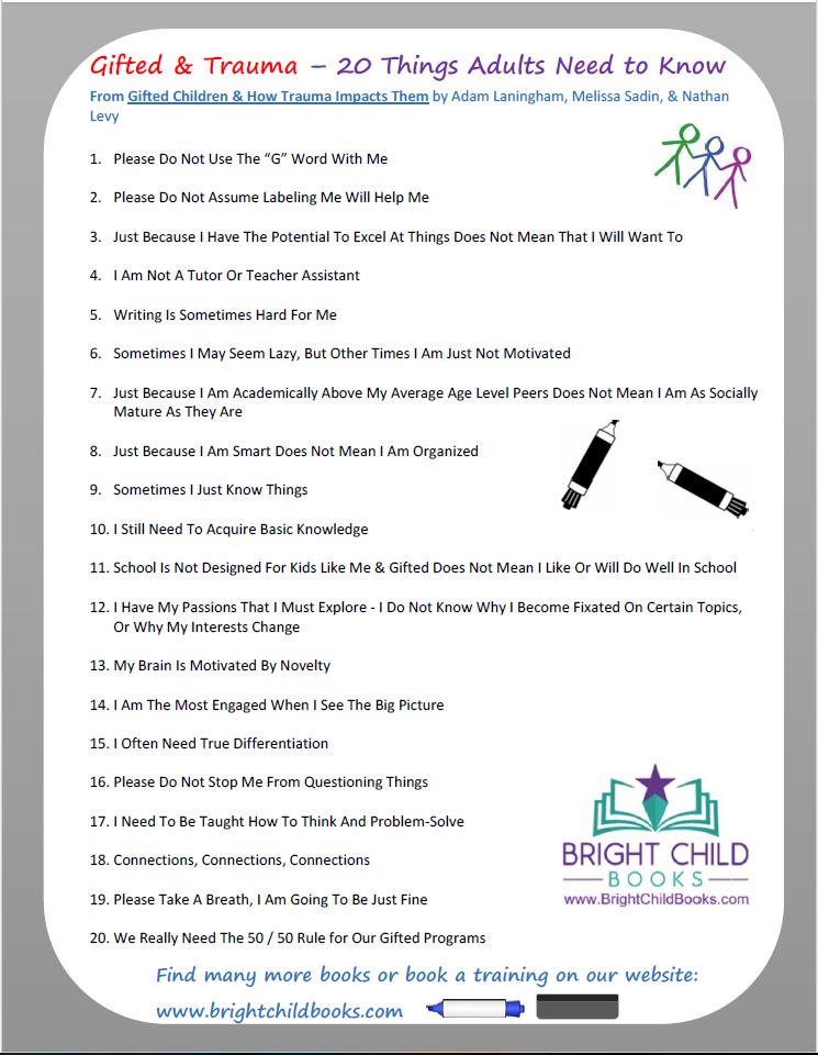 Gifted Children & How Trauma Impacts Them