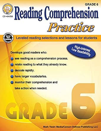 Reading Comprehension Practice - Grade 6