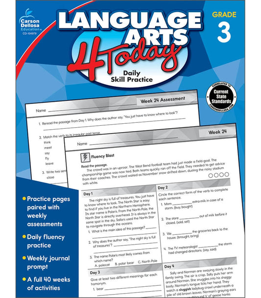 Common Core Language Arts 4 Today - Grade 3