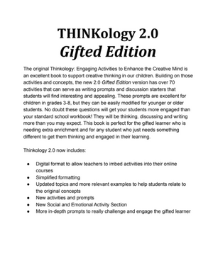 Thinkology 2.0: Gifted Edition - Print Version