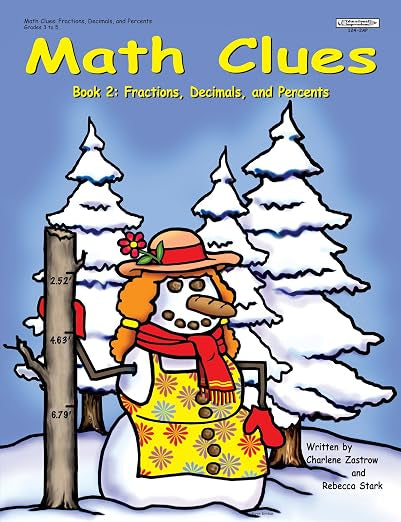 Math Clues - Book 2 - Fractions, Decimals And Percents - Grades 3-5
