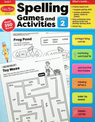 Spelling -Games And Activities Grade 2