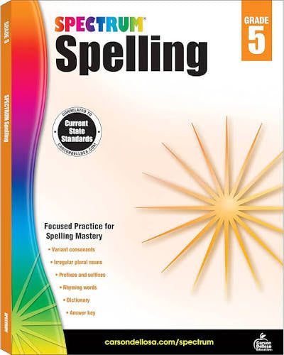 Spectrum Spelling - Grade 5