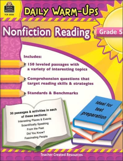 Daily Warm-Ups - Nonfiction Reading- Grade 5