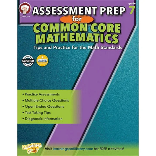 Assessment Prep For Common Core Mathematics - Grade 8