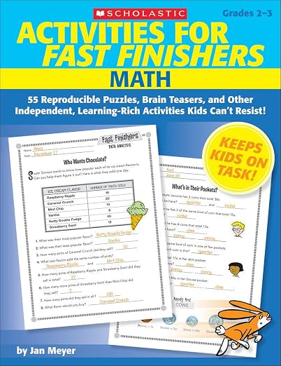 Activities For Fast Finishers - Math - Grades 2-3