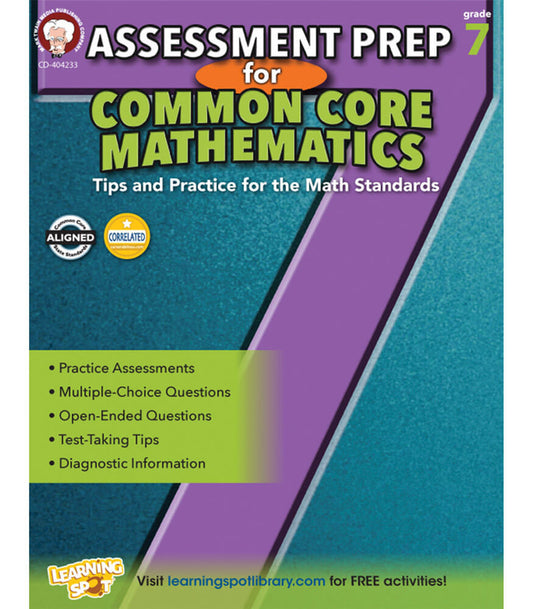 Assessment Prep For Common Core Mathematics - Grade7