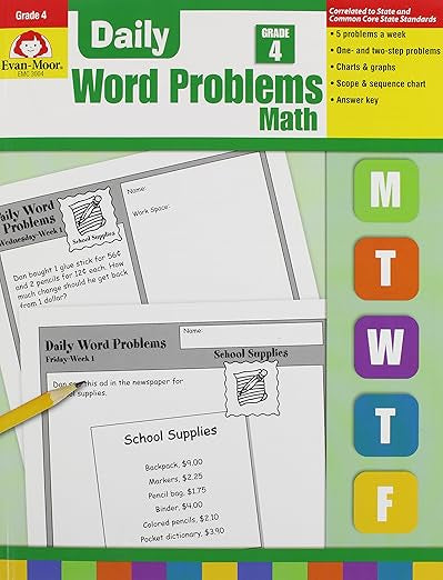 Daily Word Problems - Grade 4 - 2001 Version