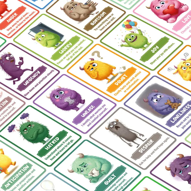 Emotional Cognitive Monster Card Set