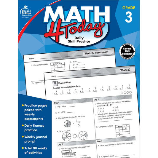Math 4 Today - Daily Skill Practice - Grade 3