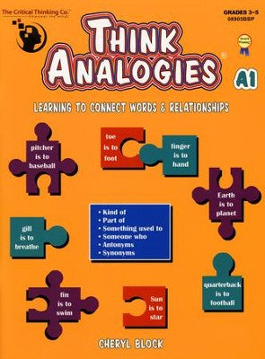 Think Analogies - Level A - Book 1 -Ages 3-5