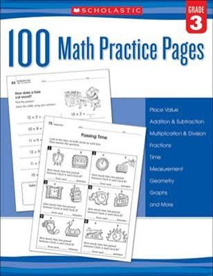 100 Math Practice Pages - Grade 3