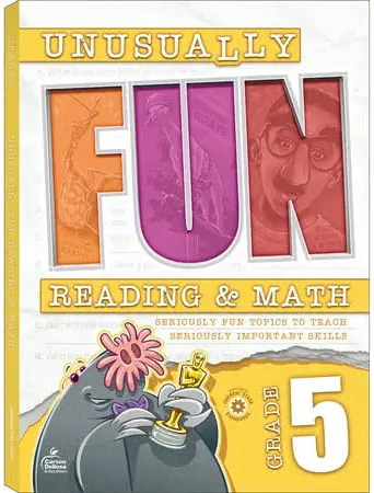 Carson Dellosa Unusually Fun Math and Reading Comprehension Grade 5 Activity Book, Puzzles, Mazes, Brain Teasers and More