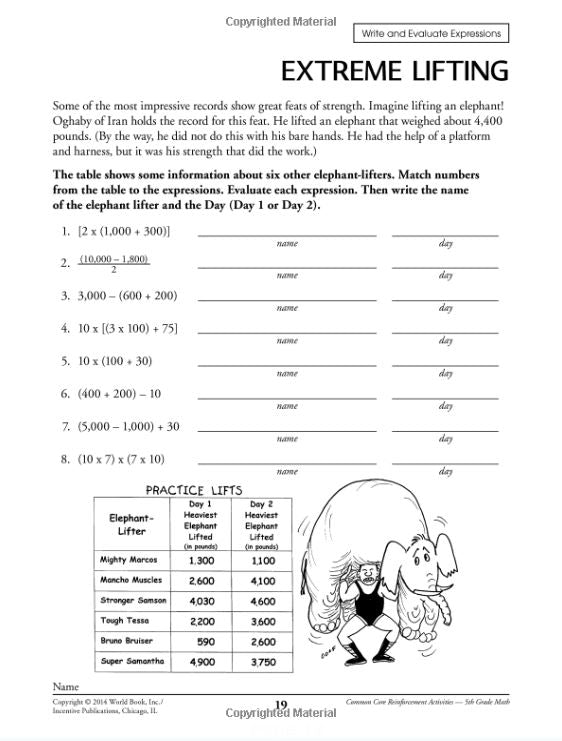 Common Core Math Grade 5