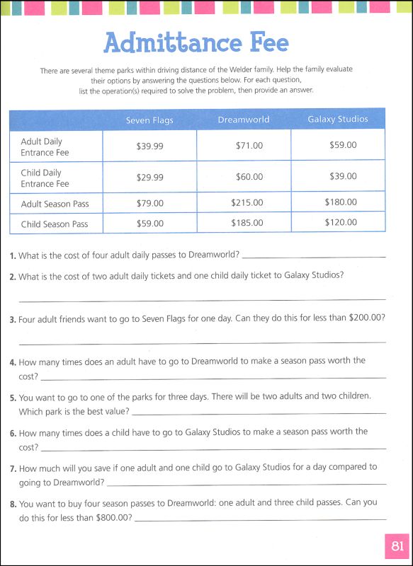 Math for the Gifted Student, Grade 5