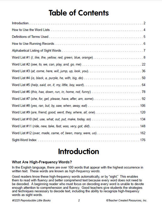 Reproducible Little Books for Sight Words