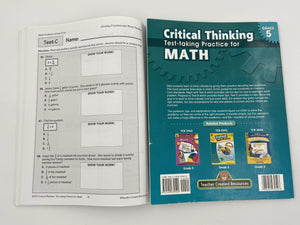 Critical Thinking: Test-taking Practice for Math Book