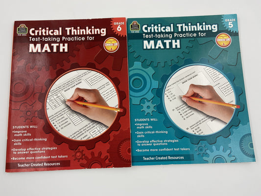 Critical Thinking: Test-taking Practice for Math Book